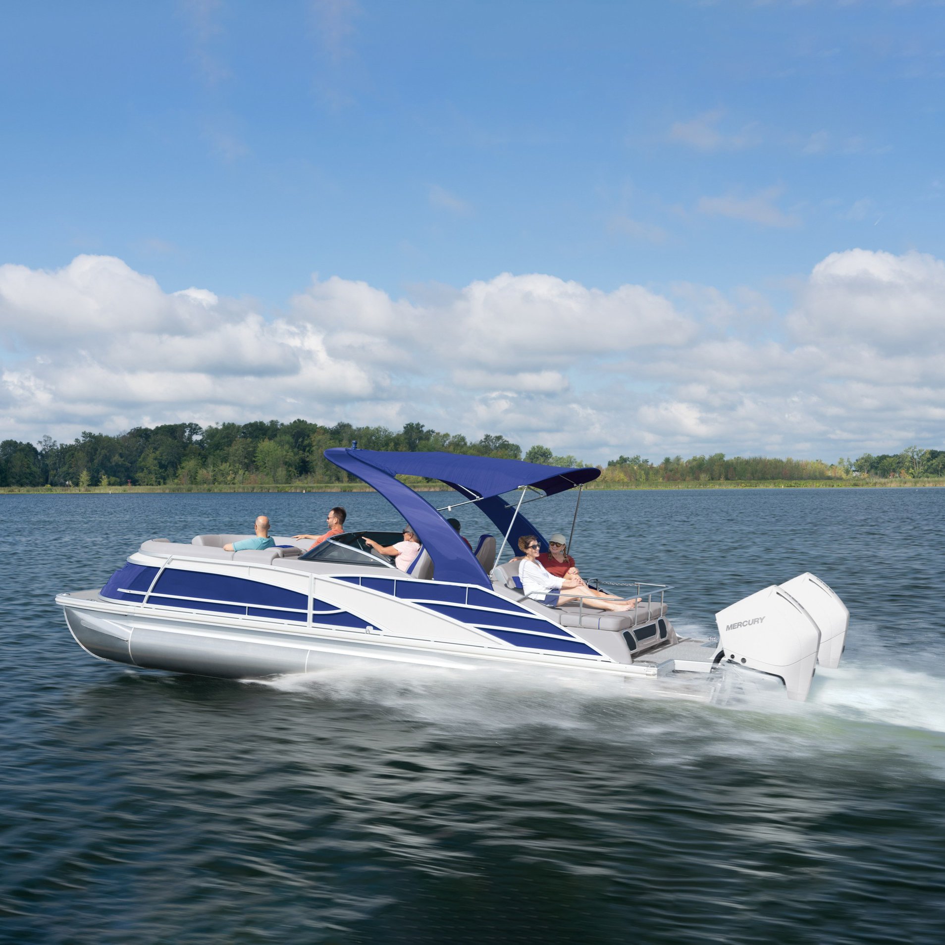 High-Quality Customizable 2023 Luxury 9.68m Fiberglass Pontoon Boat Dual Console Yacht Boat